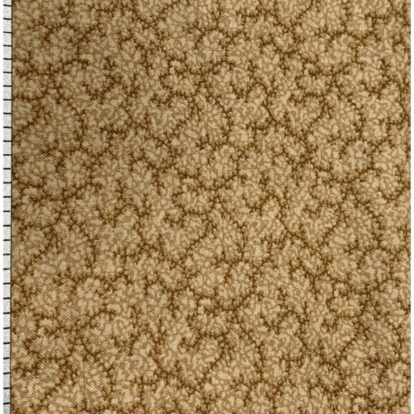 Brown Textured Cotton Fabric 1/2 yard 44" Wide Quilting Craft - Picture 1 of 3